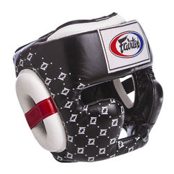 Тренировочный боксерский шлем Fairtex (HG10, Черный)