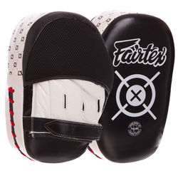 Лапа Изогнутая (1шт) кожаная FAIRTEX р-р 27x19x8см (FMV11, черно-белый)