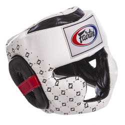 Тренировочный боксерский шлем Fairtex (HG10, белый)