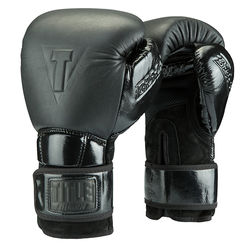 Боксерские перчатки TITLE BLACK Fierse Training Gloves (Title-BKSGE, Черный)