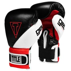 Боксерські рукавички TITLE GEL E-Series Training/Sparring Gloves (Title-ESSTG-BK, Чорний/Білий)