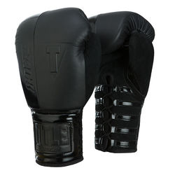 Боксерські рукавички TITLE BLACK Blast Lace Training Gloves (Title-BKBSTGL, Чорний)