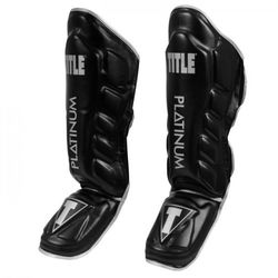 Защита голени (Щитки) TITLE Platinum Prevail Gel Shin and Instep Guards 2.0 (PPGSIG2-BK-SV, Черный)