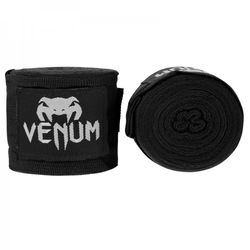 Бинти боксерські еластичні VENUM Original Kontact 4м (EU-VENUM-0429-Black, чорні)