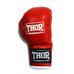 Боксерские перчатки THOR JUNIOR из натуральной кожи (513Leather-RED, Красный)