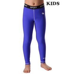 Дитячі компресійні штани Berserk Sport ММА KIDS blue (P7894Bl, Синій)