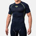 Компрессионная футболка Peresvit Air Motion Compression Short Sleeve T-Shirt Navy Flu Yellow