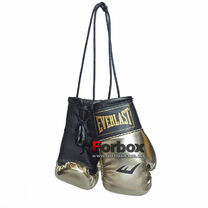 Сувенирные перчатки Everlast на шнурках для авто (1381, черно-серебристые)