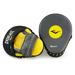 Лапы боксерские гнутые Everlast Evergel Mantis Punch mitts (4416GL, черно-серые)