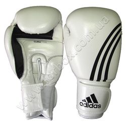 Боксерські рукавиці Box Fit Dynamic Adidas (ADIBL04, біло-чорні)