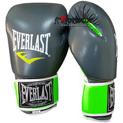 Боксерские перчатки Everlast на основе PU (BO-5036, серо-зеленые)