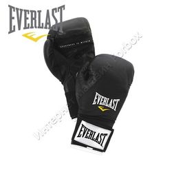 Боксерські рукавиці Everlast HookandLook шкіра (BGEHL, чорні)