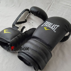 УЦЕНКА Перчатки для бокса Everlast Pro Fight (MA-5018, черные) 12oz потертости на перчатке