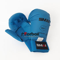 Рукавиці для карате Smai WKF Approved із захистом великого пальця (SMP-101, сині)