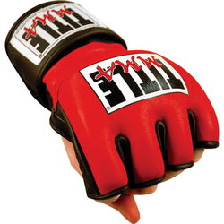 Перчатки для ММА Cage Competition Gloves красные Title