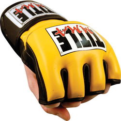 Перчатки для ММА Cage Competition Gloves желтые Title