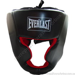 Шлем тренировочный Everlast с закрытым подбородком (STECS, черный)