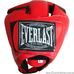 Шолом з посиленим захистом макушки Everlast шкірзам (VL-8206, червоний)