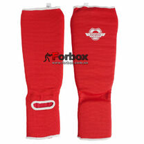 Защита голени и стопы Hard Touch тканевая носок (CO-8912-RD, красная)