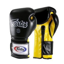 Боксерські рукавички Fairtex (BGV9-blk / yllw, Чорно-жовтий)